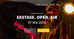 Desktop Screenshot of ekstase-openair.de